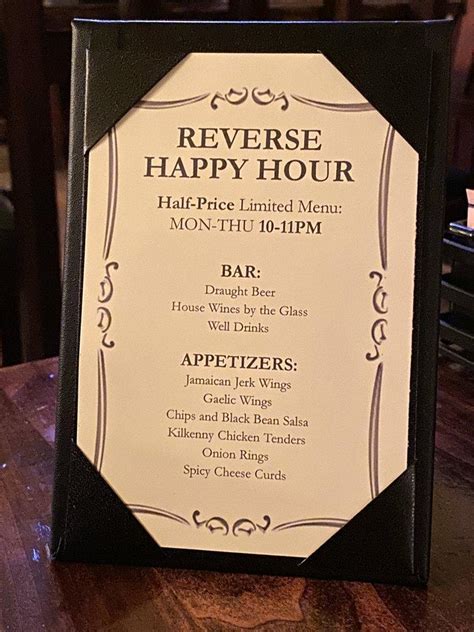 brazenhead menu.